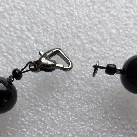 Chunky Beaded Boho Beachy Bracelet - Bigger Wrists 8.25" Agate Beads - Picture 10 of 10